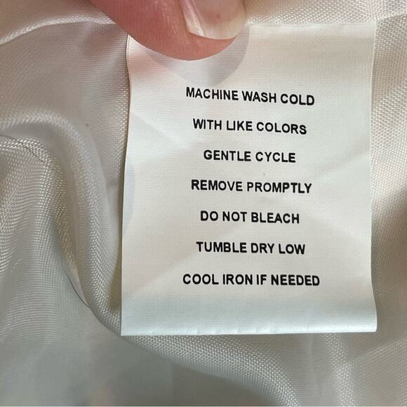 Vintage Sag Harbor cream linen blend three button closure blazer - Picture 7 of 8